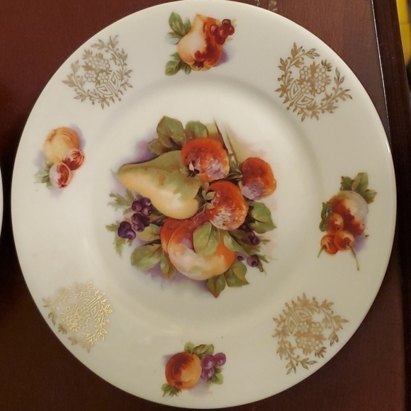 𝅺german Bavarian China Fruit Plates 6 inches - Picture 2 of 4